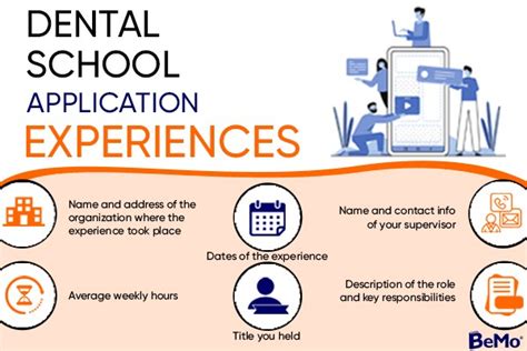 Dental school application experiences examples | BeMo®