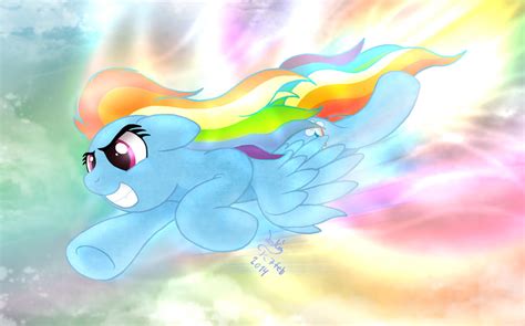 MLP FIM - Rainbow Dash Sonic Rainboom by Joakaha on DeviantArt