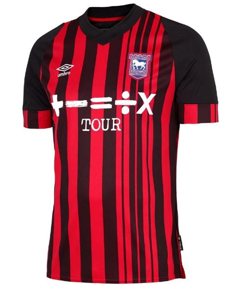 New Ipswich Town Kit 2022-2023 | Red & Black Umbro ITFC Away Shirt 22 ...