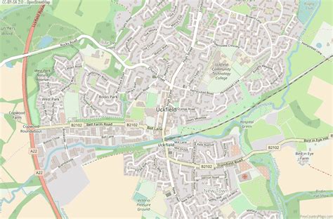 Uckfield Map Great Britain Latitude & Longitude: Free England Maps