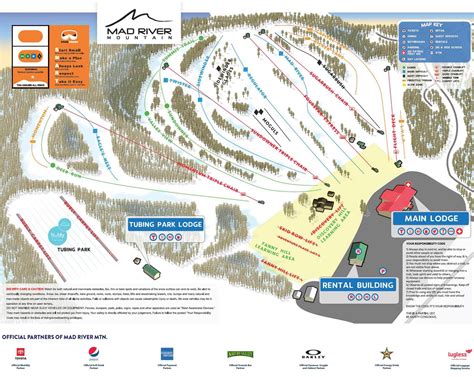 Mad River Mountain Trail Map | OnTheSnow