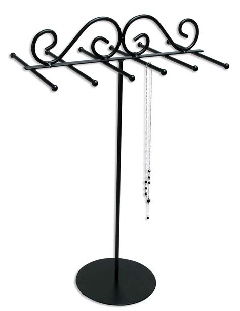 Metal Jewelry Display Necklace Stand 13"H