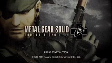 Metal Gear Solid Portable Ops Plus - PSP - Gameplay - YouTube