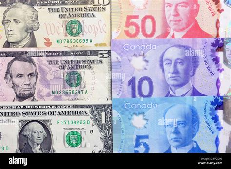 Canadian dollar and american dollar hi-res stock photography and images ...