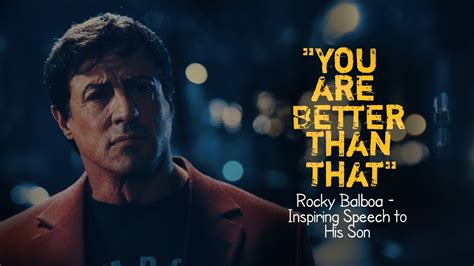 Rocky Balboa | Motivation Speech to his Son | Sylvester Stallone | Best ...