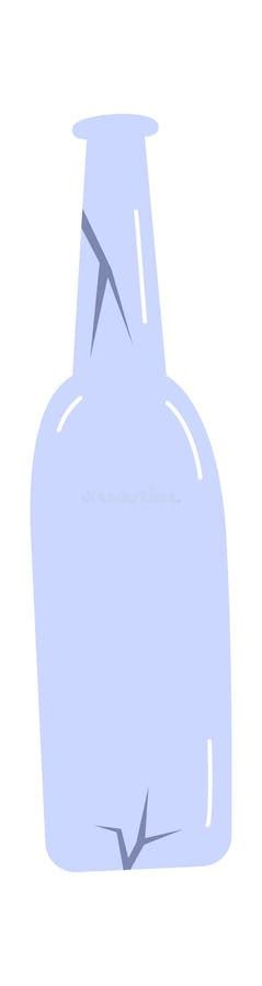 Broken Glass Bottle stock vector. Illustration of waste - 274067722