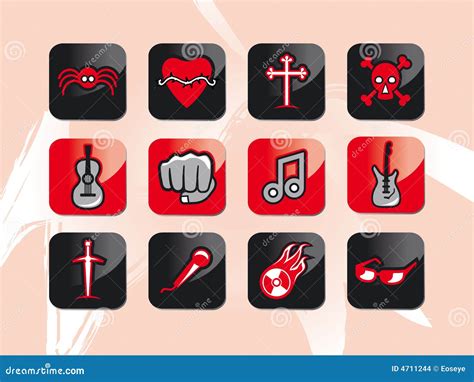 Rock'n'roll And Music Icons Stock Images - Image: 4711244