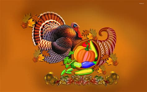 Thanksgiving Cornucopia Wallpaper