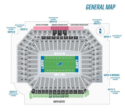 Seating Maps | Ford Field