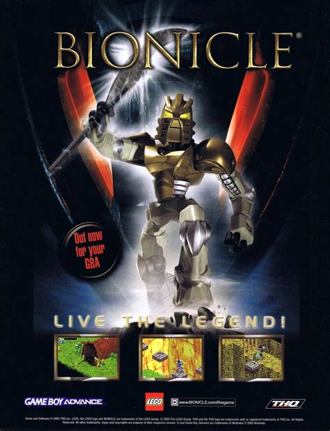 Video Game Print Ads — ‘Bionicle’ [GBA] [UK] [MAGAZINE] [2003] NGC...