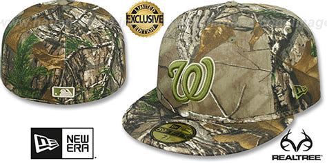 Nationals MLB TEAM-BASIC Realtree Camo Fitted Hat by New Era at h