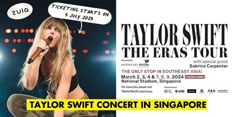 Taylor Swift Eras Tour Singapore Has 6 Shows In March 2024