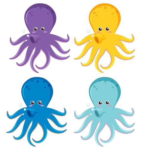 Octopus Cartoon Images - Free Download on Freepik