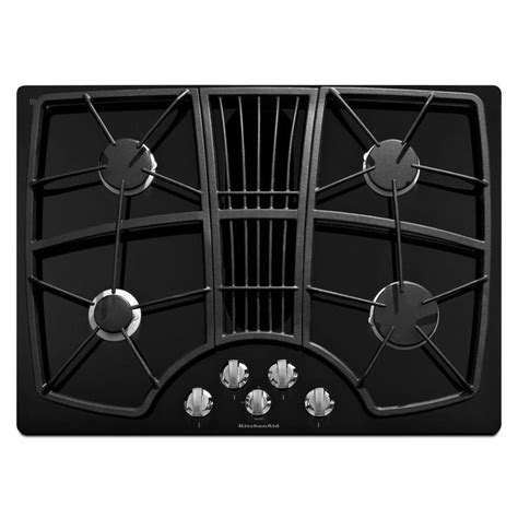 KitchenAid Architect Series II 30 in. Gas-on-Glass Gas Cooktop in Black ...