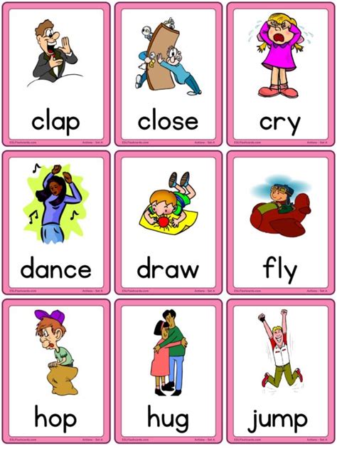 ESL Flashcards – Download free printable flashcards! | Printable flash cards, Vocabulary flash ...