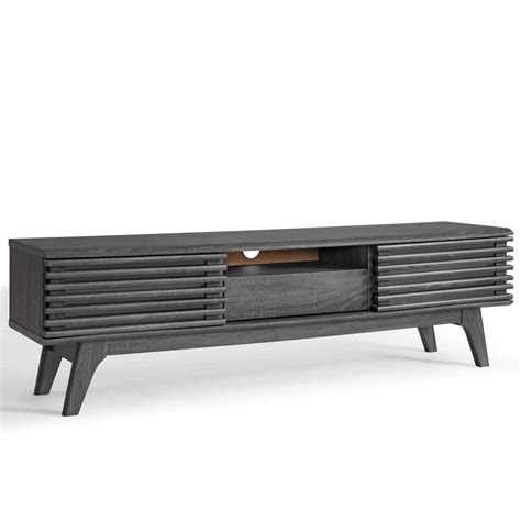 Buy Modway Render Mid-Century Modern Low Profile 59 Inch TV Stand in Charcoal Online at ...