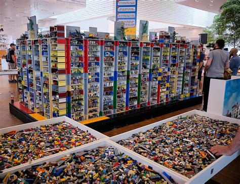 LEGO Games Break Guinness World Records for Biggest LEGO Brick Diorama Tower - Denmark, Billund ...