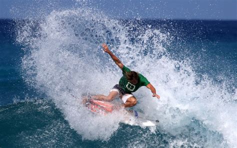 Surfing Banyons Beach Kailua Kona Hawaii USA