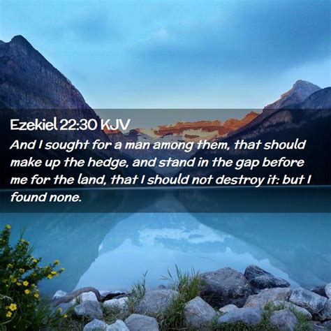 Ezekiel 22:30 KJV Bible Verse Images