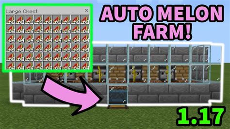 1.17 AUTOMATIC MELON FARM! Minecraft Java + Bedrock (MCPE/Xbox/PS/Switch/Windows10) - YouTube