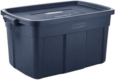 Rubbermaid Roughneck️ Storage Totes 31 Gal Pack of 3 Durable, Reusable, Set of Large Storage ...