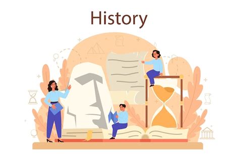 Premium Vector | History concept illustration in flat style