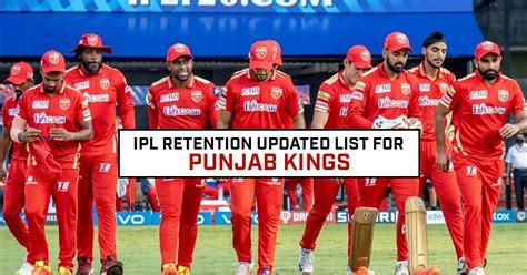 IPL 2023: Updated retention list of Punjab Kings