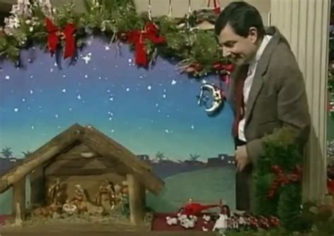 Mr. Bean Has Fun With a Nativity Scene [VIDEO]