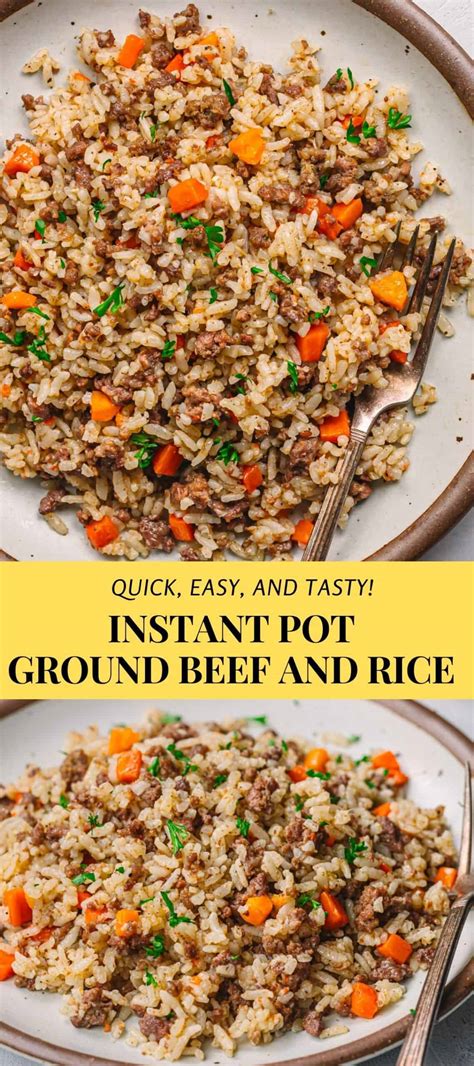 Instant Pot Ground Beef and Rice: An Uzbek Beef Plov-Inspired Dish - Posh Journal