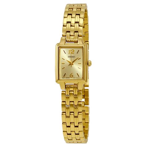 Seiko Women's Dress Gold-tone Watch - Bracelet - Champagne Dial ...