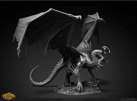 robin benes - Mind Flayer Dragon miniature