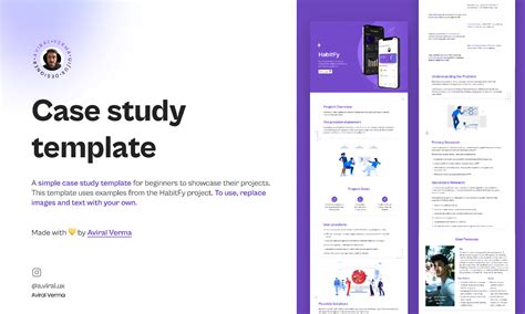 UX Case Study Template | Figma