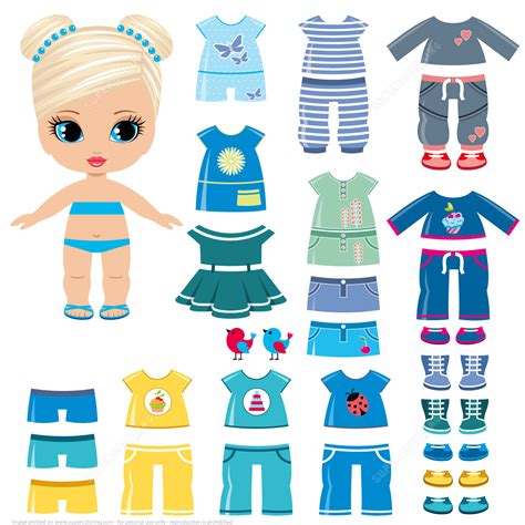 Printable Dress Up Paper Dolls