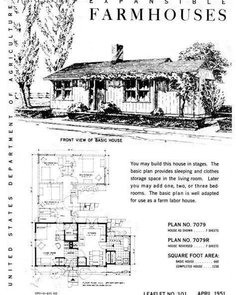 Expansible farmhouses. | Cottage house plans, Craftsman house plans, Small farmhouse plans