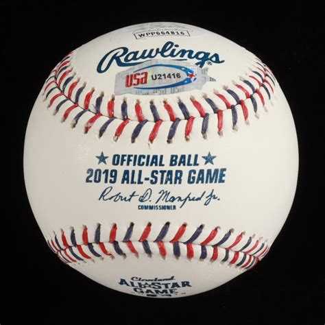 Whit Merrifield Signed 2019 All-Star Game Baseball Inscribed "1st ASG ...