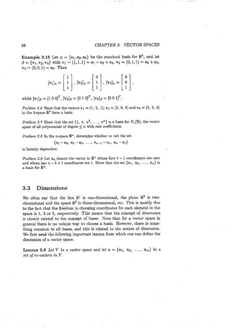 SOLUTION: Dimension of a vector space 2 - Studypool