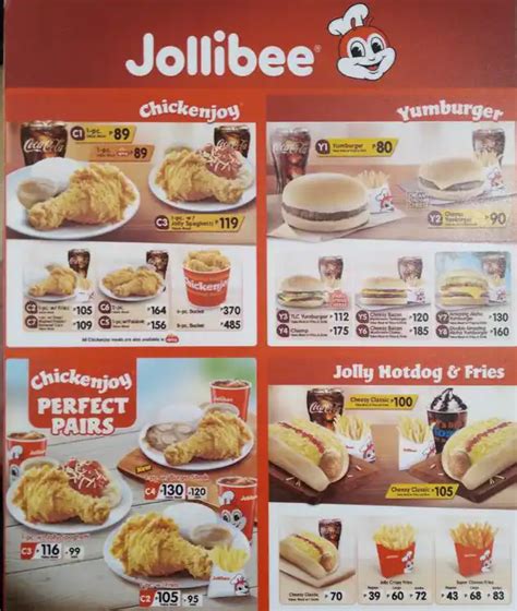 Jollibee Menu With Price