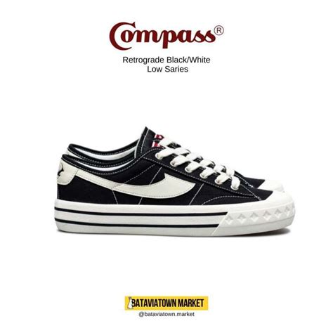 Jual SEPATU COMPASS RETROGRADE BLACK WHITE LOW SERIES - 36 di Seller Sepatu Compass - Marunda ...