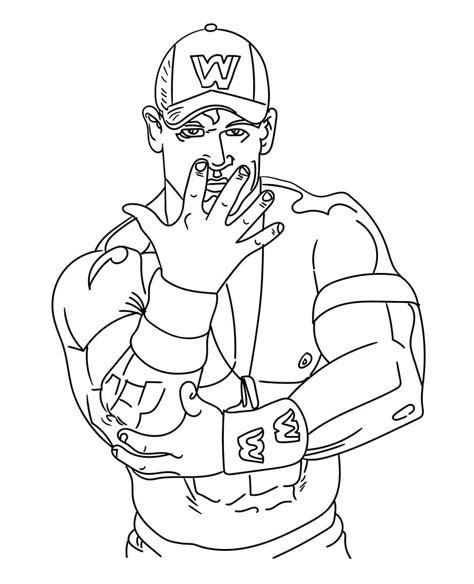 John Cena Coloring Pages