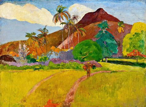 Tahitian Landscape Painting by Paul Gauguin - Pixels