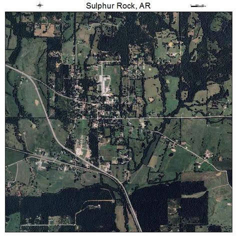 Aerial Photography Map of Sulphur Rock, AR Arkansas