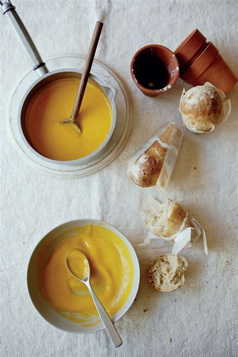 Butternut squash soup with flowerpot bread recipe from Home Comforts by ...