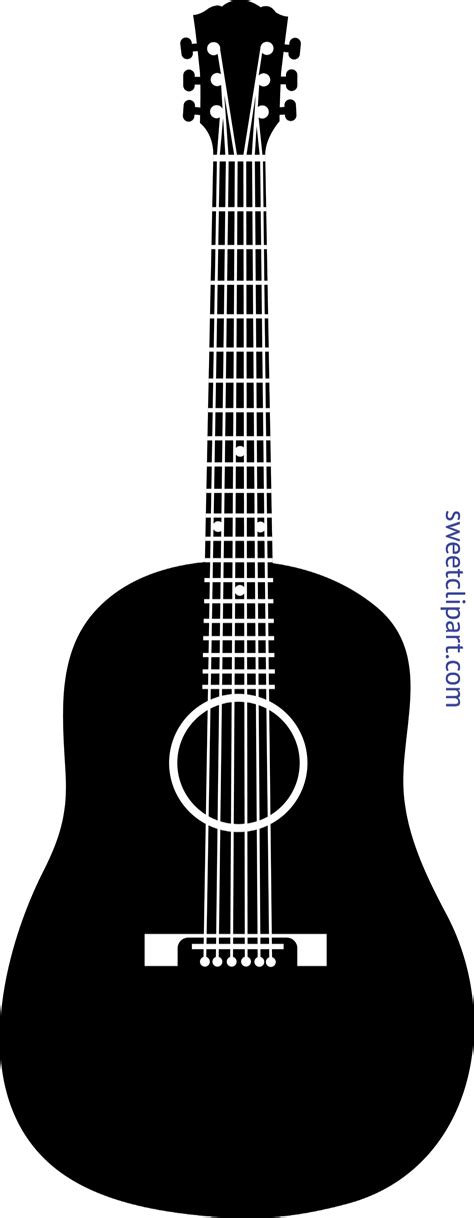 Acoustic Guitar Clip Art Free Vector In Open Office D - vrogue.co