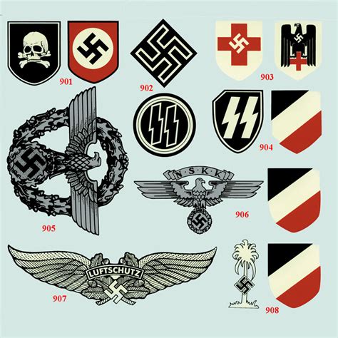 world war german helmet markings