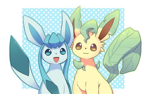 Glaceon and Leafeon by asdfg21 on DeviantArt