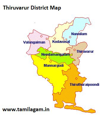 Thiruvarur District Information, Thiruvarur District History, Thiruvarur District Tourist Places