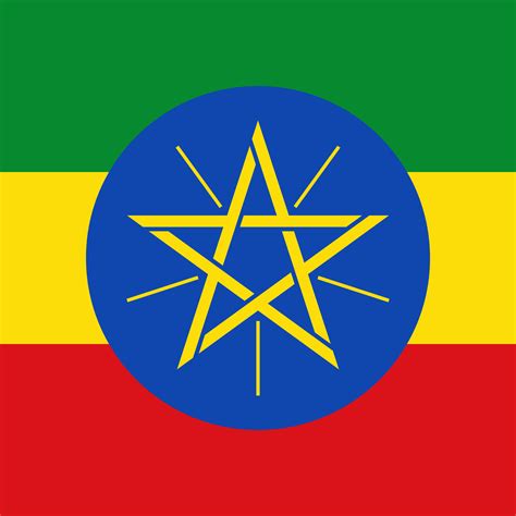 Ethiopia flag, official colors. Vector illustration. 9392433 Vector Art at Vecteezy