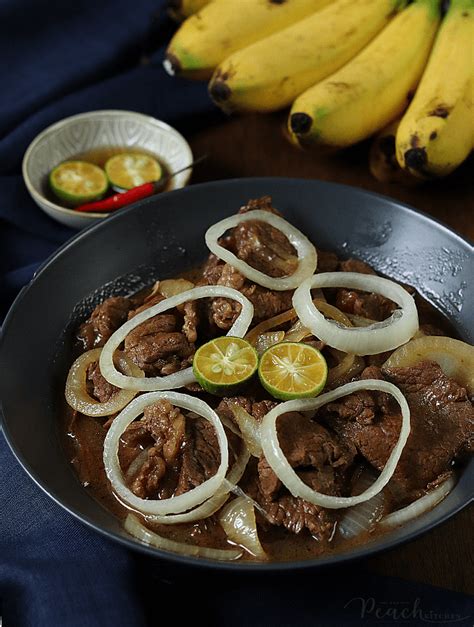 Bistek Tagalog (Filipino Beef Steak) - The Peach Kitchen