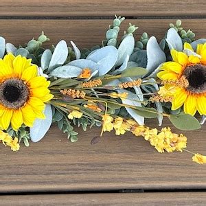 Sunflower Garland, Fall Garland, Lighted Garland, Wedding Garland, Fall Decor, Flowers ...