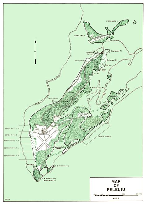 Peleliu Airfield Map